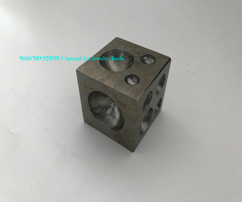 Steel Dapping Block 38mm Punches Jewelry Manufacturing Doming Tool