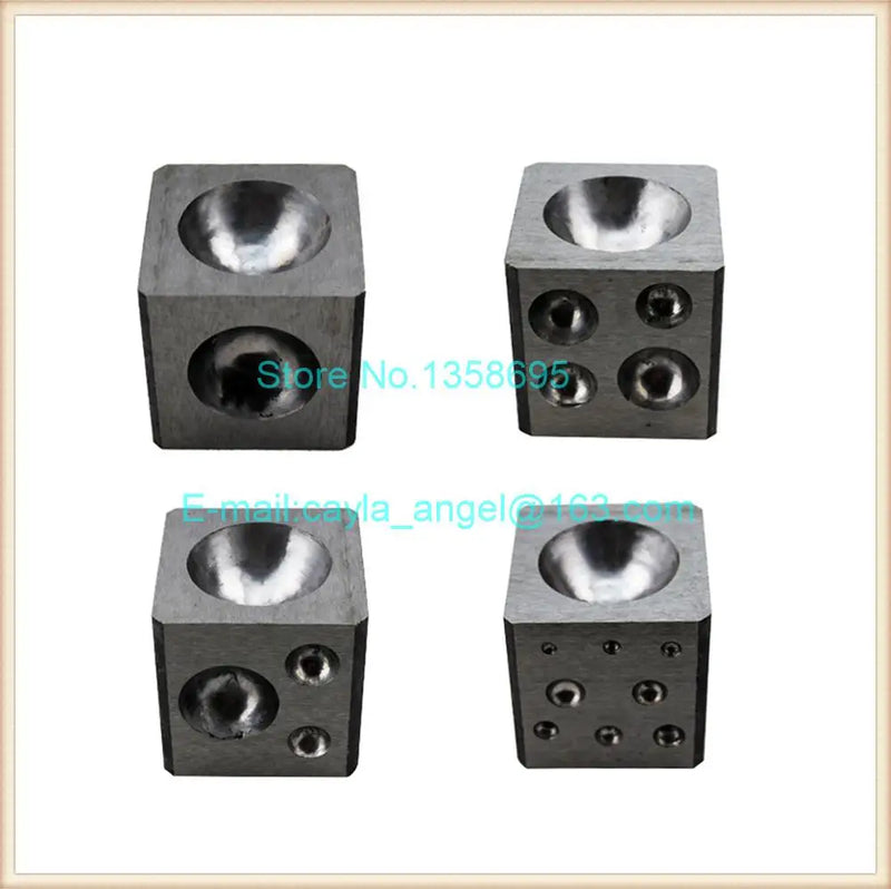 Steel Dapping Block Polished Jewelry Doming Punch Tool