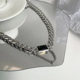 Steel Heavy Industry Chain Punk Hip-hop Wind Necklace