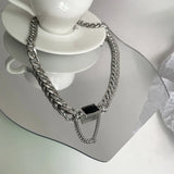 Steel Heavy Industry Chain Punk Hip-hop Wind Necklace