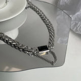 Steel Heavy Industry Chain Punk Hip-hop Wind Necklace