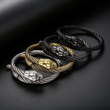 Steel Snake Wire Rope Bangle Punk Bracelet