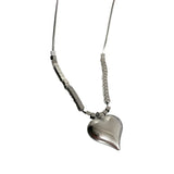 Steel Love Pendant Wind Collar Chain Titanium Steel Necklace Women's