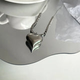 Steel Love Pendant Wind Collar Chain Titanium Steel Necklace Women's