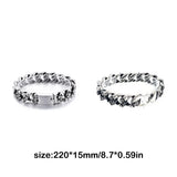 Men's Steel Bracelet Stylish Decorative Glossy Bangle - Gift