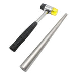 Steel Ring Mandrel & Rubber Hammer Jewelry Forming Kit