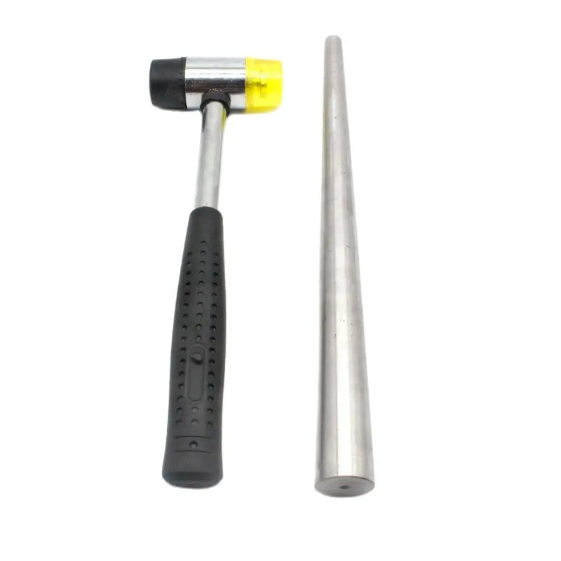 Steel Ring Mandrel & Rubber Hammer Jewelry Forming Kit