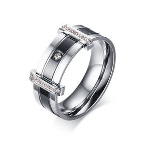 8MM Steel Rings for Men Exclusive Engagement Ring