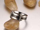 8MM Steel Rings for Men Exclusive Engagement Ring