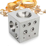 Steel Square Dapping Doming Die Block for Jewelry Making