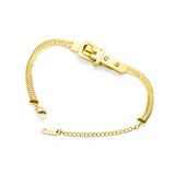 Steel Watch Strap Bacelet Box Chain Belt Buckle Bracelet for Woman