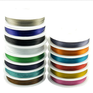Steel Wire 0.38mm 0.45mm 50m Never fade Fine jewelry Wire line
