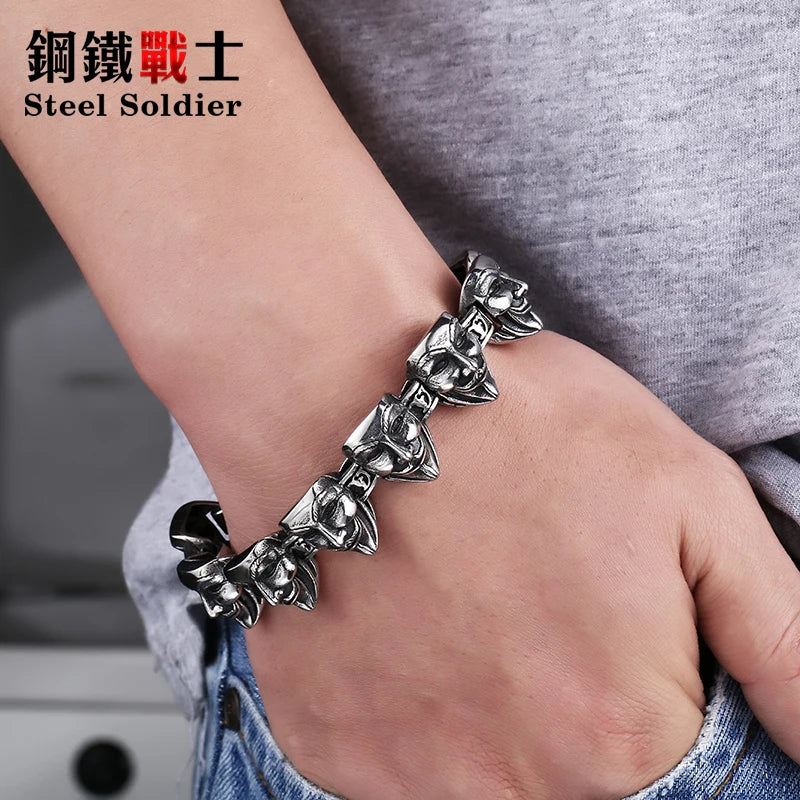 Steel Soldier Movie Vendetta V Men Bracelet Unique Men Jewelry