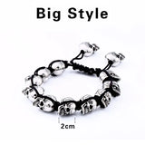 Steel Soldier Punk Skull Bracelet Bangle