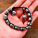 Steel Soldier Punk Skull Bracelet Bangle