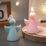 Stereo Angel Silicone Mold Candle Making Tools DIY Christmas Gift