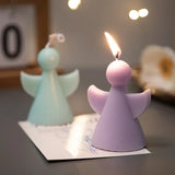 Stereo Angel Silicone Mold Candle Making Tools DIY Christmas Gift