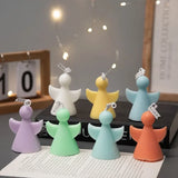 Stereo Angel Silicone Mold Candle Making Tools DIY Christmas Gift