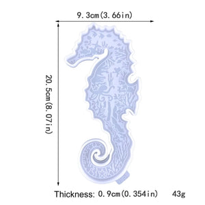 Stereo Wall Hanging Seahorse Silicone Mould DIY Epoxy Resin Mold