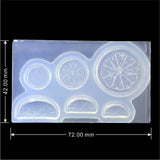 Stereoscopic Lemon Slice Silicone Mold for Resin Jewelry Making