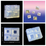 Silicone DIY Square Bowl Set Mold For Epoxy Resin Jewelry Making