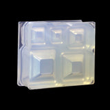 Silicone DIY Square Bowl Set Mold For Epoxy Resin Jewelry Making