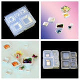 Silicone DIY Square Bowl Set Mold For Epoxy Resin Jewelry Making