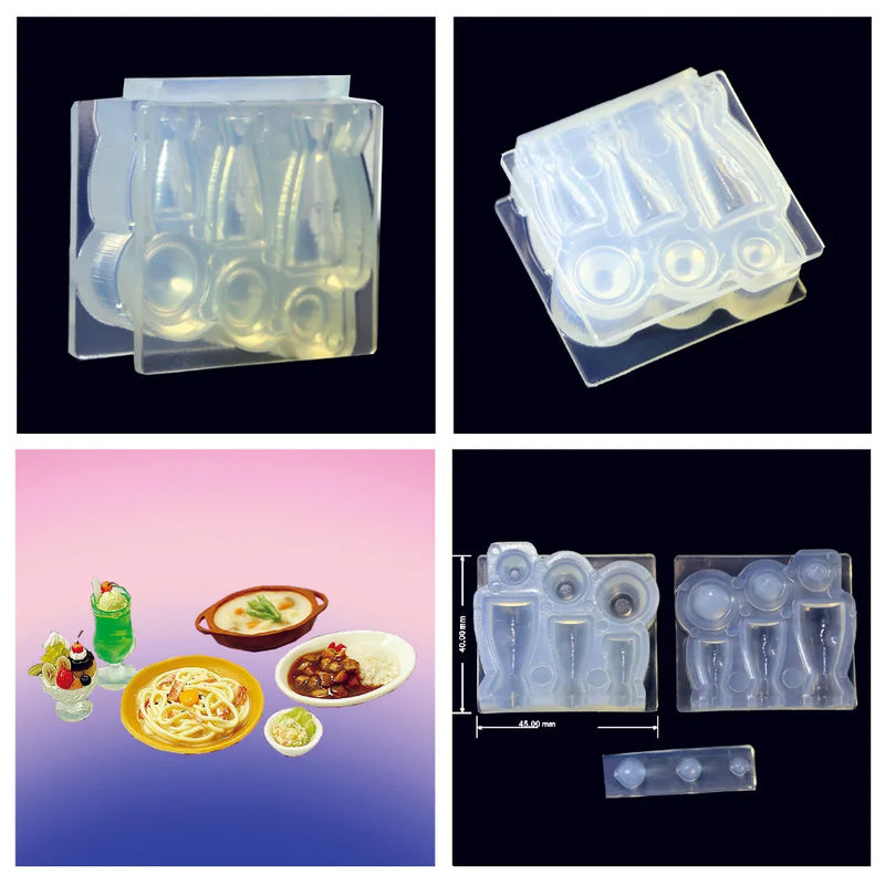 Silicone Wine Bottle Shape Mold for Epoxy Resin Jewelry Making
