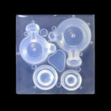 Clear Silicone DIY Teapot Tea Bowl Shape Mold For Epoxy Resin Jewelry Making