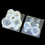 Clear Silicone DIY Teapot Tea Bowl Shape Mold For Epoxy Resin Jewelry Making