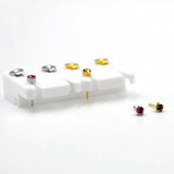 Surgical Steel CZ Birthstone Earrings - 24K Plating