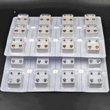 Surgical Steel CZ Birthstone Earrings - 24K Plating