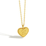 Sterling 925 Silver Heart Pendant Necklace Woman Neo-gothic Choker
