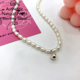 Sterling Silver Initial Chain Necklace Jewelry For Women