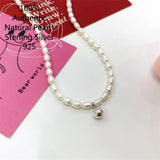 Sterling Silver Initial Chain Necklace Jewelry For Women