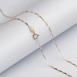 Sterling Silver 0.7mm Melon Seeds Chain 925 Necklace