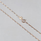 Sterling Silver 0.7mm Melon Seeds Chain 925 Necklace