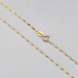 Sterling Silver 0.7mm Melon Seeds Chain 925 Necklace