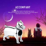 925 Silver Bull Terrier Dog Charm Beads Bracelet DIY Jewelry Making