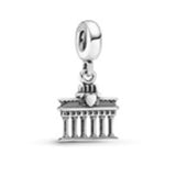 Sterling Silver 925 Boat Trinket Jewelry Castle Flower Charms