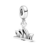 Sterling Silver 925 Boat Trinket Jewelry Castle Flower Charms