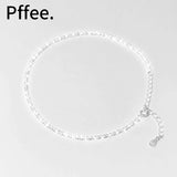925 Silver Woman Chains Anklets Bling Bling Female Anklet Chain