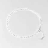 925 Silver Woman Chains Anklets Bling Bling Female Anklet Chain