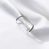 925 Silver Clip Earrings with Zircon for Women