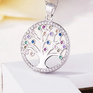 Sterling Silver Tree of Life Pendant Necklace for Women