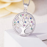 Sterling Silver Tree of Life Pendant Necklace for Women