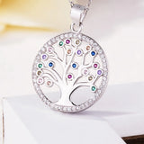 Sterling Silver Tree of Life Pendant Necklace for Women