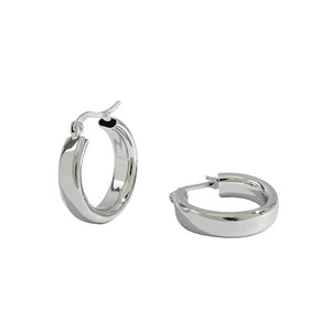 Sterling Silver Dainty Hoops Earrings Minimalist Gift For Women