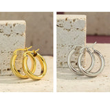 Sterling Silver Dainty Hoops Earrings Minimalist Gift For Women