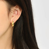 Sterling Silver Dainty Hoops Earrings Minimalist Gift For Women